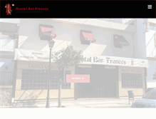 Tablet Screenshot of hostalbarfrances.com